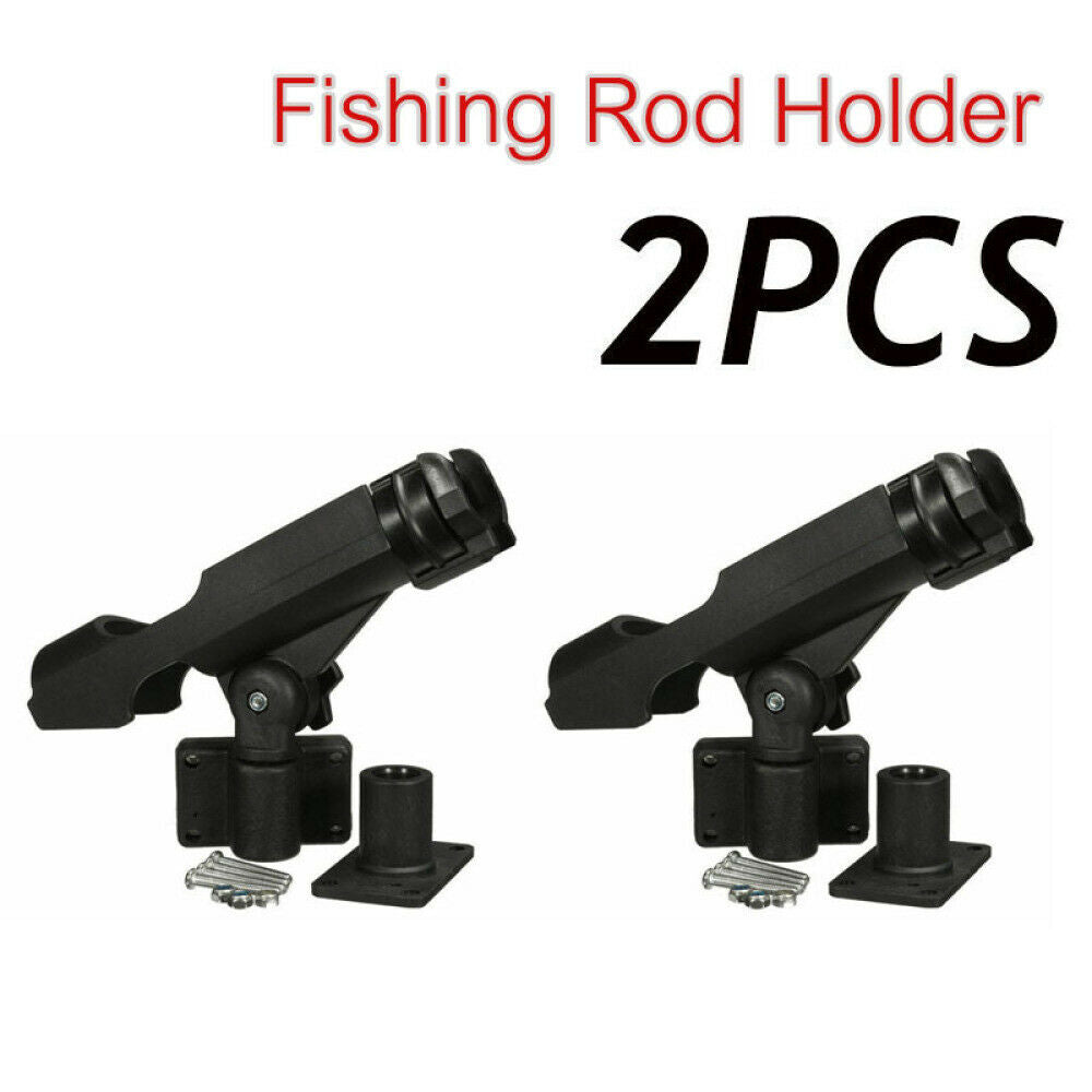 2PCS Fishing Rod Holder Adjustable 360 Degree Rack Stand For Boat Kayak Yacht A