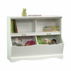 Kids White Storage Cubby Children Books Toys Organiser Wood Bins Scrapbooks Fun