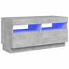 Modern TV Unit Cabinet Stand High Gloss Doors 200cm with LED Lights Drawers