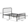 3ft 4ft6 Single Double Metal Beds Frame Bedstead Base with Large Storage Space