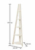 5 Tier Ladder Corner Bookcase Shelving Rack Display Organiser White* LTAD