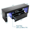 TV Unit Cabinet Stand Shelf Table LED Backlight Storage Drawer 130*45*35cm