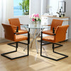 2 4 6x Faux Leather Dining Chairs Padded Seat High Back Kitchen Breakfast Chair