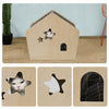 Pet Cat Dog Kennel Indoor Garden Kitten Bed House Shelter Look Through Window UK