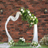 Romantic Wedding Arch Door Background Flower Balloon Circle Rack Decor Props