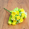 10 Heads Bouquet Silk Rose Artificial Flowers Fake Buch Wedding Home Party Decor