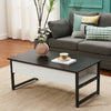 Lift Up Top Coffee Tables with Hidden Storage Metal Frame Leg Modern Tea Table