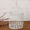 Metal Birdcage Large Round White Bird Cage Flower Pot Candle Holder Wedding Deco