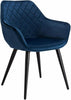 1xDining Chairs Kitchen Chairs Upholstered Velvet Seat for Lounge Living Room