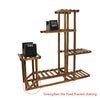 Outdoor 5 Tier Wooden Plant Stand Garden Flowerpot Shelf Bonsai Display Shelves