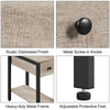 Narrow Side Table 2-Tier End Table w/ Drawer Open Shelf Wood Nightstand Storage