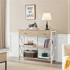 Industrial Console Table with Drawer & 2 Open Shelves Versatile Entryway Table