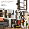 13-Shelf Industrial Bookcase Tree-Shaped Side Storage Bookshelf Display Rack