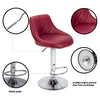 2 Bar Stools Breakfast Bar Chair Kitchen Pub Stool Faux Leather Swivel Barstool