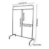 Heavy Duty Metal Clothes Rail Storage Garment Shelf Display Hanging Stand Rack