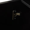 Sideboard Storage Matt Body&High Gloss Doors Buffet Cupboard Cabinet w/LED Black