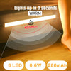 USB Rechargeable Strip Wireless PIR Motion Sensor LED Light Cabinet Closet Lamp