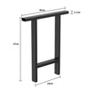 2x Heavy Duty Metal/Black Table Leg Bench Coffee Table Furniture Feet Industrial