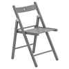 Folding Chairs Wooden Wood Studying Dining Office Student Uni Chair Grey x1