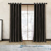 A Pair of 66x90 inch Crushed Velvet Curtains Eyelet Ring Top Fully Lined Ready