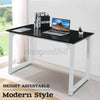 Computer Home Desk Office PC Laptop Writing Table Workstation Study Wood Metal