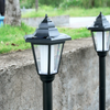 LED Garden Lights Lamp Post Solar Powered Lantern Patio Pathway Walkway Outdoor