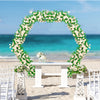 Romantic Wedding Arch Party Backdrop Stand Elegant White Metal Frame Flower Rack