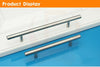 Door Kitchen Handles Cabinet Cupboard Drawer Handle Pull T Bar Uk Brushed Steel