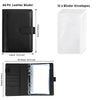 A6 Binder Budget Planner Organizer Cover Pockets Cash Wallet PU Leather Notebook