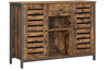 Large Industrial Cabinet Rustic Metal Sideboard Hall Console Table Vintage Shelf