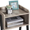 Industrial Side End Table Stackable Bedside Table Storage Nightstand for Bedroom