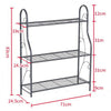 Metal Wire Plant Pot Bonsai Display Rack 3 Tier Organizer Shelf Storage Shelving