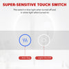 Round LED Bathroom Mirror Demister Pad Touch Sensor Magnifying With Plug 600mm