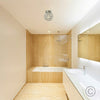 Bathroom Ceiling Light Fitting Chrome Finish Modern Clear Acrylic Jewel Design