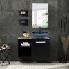 Bathroom Under Sink Cabinet Wall-mounted Storage Cupboard with Mirror Shelf