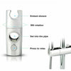 Large Stainless Steel Dual Two Mixer Shower Head Rainfall Rail Hose Riser Set UK