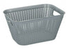 Rattan Style Plastic Storage Baskets Office Home Kitchen Tidy Organiser Basket
