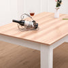 Modern Wooden Dining Table Pine Solid Kitchen Home Furniture Oak&White
