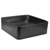 Matte Black Bathroom Basin Sink Ceramic Bowl Vanity Counter Top Cloakroom