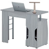 Computer Desk with Cupboard and Shelves for Home Office - Piranha Elver PC 1y