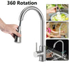 Modern Kitchen Sink Mixer Taps Pull Out Single Lever Chrome Brass Spray Mono Tap
