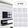 12/24PCS PVC 3D Wall Panel Wallpaper Ceiling Tile Cladding Cover Bedroom Decor