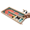 Family Games Wooden Board ToysFast Sling Puck Game Hockey Catapult Bumper Chess