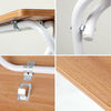 2-Tire Folding Computer Desk Laptop PC Desk Study Workstation Office Table Oak