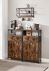 Modern Side Cabinet Kitchen Bedroom Hall Metal Small Sideboard Storage Furniture