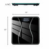 Electronic Bathroom Weight Digital Scales Body Measures Weighing Scale LCD Black