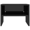 Black High Gloss Bedside Table Small Night Stand Modern Side End Table Cabinet