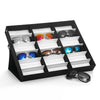 18 Grids Portable Sunglasses Glasses Storage Case Display Shop Case Organizer