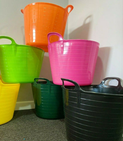 42L FLEXI TUB Plastic Bucket Garden Storage Trug Builder Container Feed Gorilla