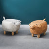 New Footstools Ottoman Animals Stool Large Hippo Pig Lovely Gift for Kids Adult